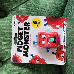 Fidget Monster Blue and Red Learning Toy